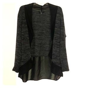 Black and gray shawl